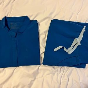 FIGS Scrub Set in Royal Blue - Top XL, Pants XXL